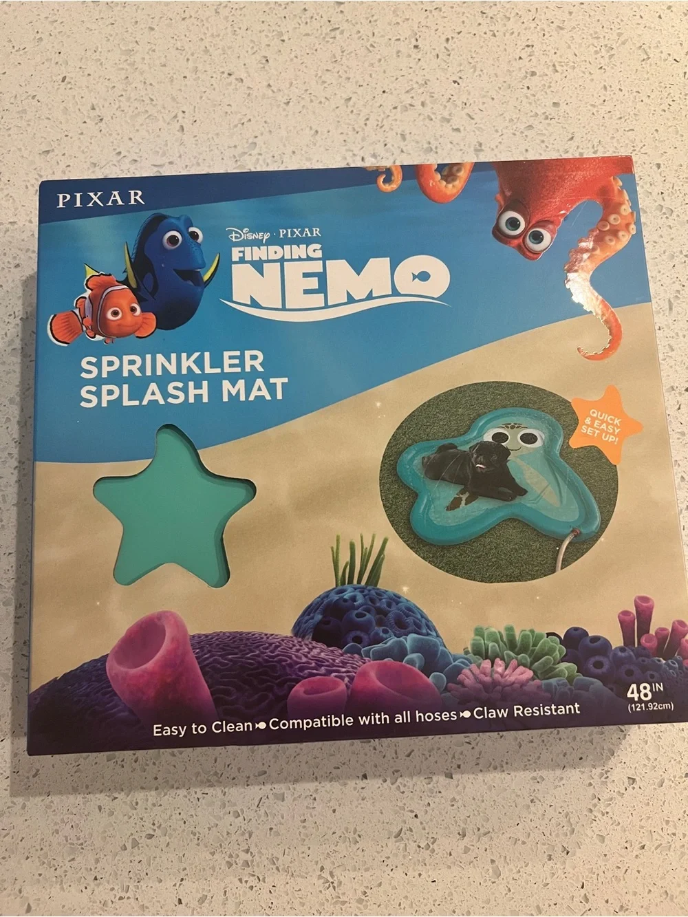 Disney Pixar Finding Nemo Teal Sprinkler Splash Mat